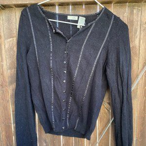 Odille black cardigan from Anthropologie, size S